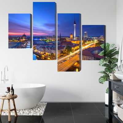 Ljuddämpande tavla - Berlin panorama at sunset