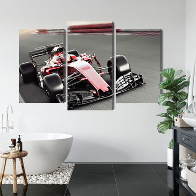 Ljuddämpande tavla - Formula 1 car on the track