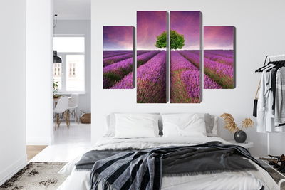 Ljuddämpande tavla - A tree in the middle of a 3d