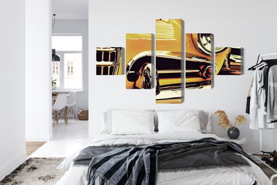 Ljuddämpande tavla - The front of a vintage car