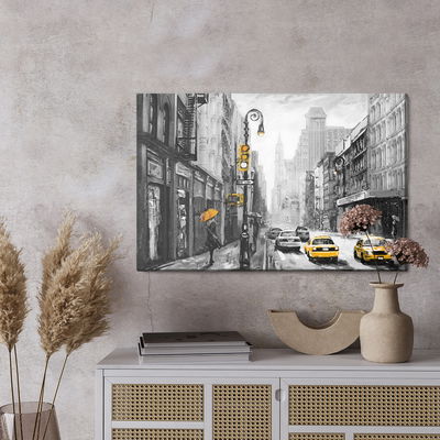 Ljuddämpande tavla - View on a painterd New York