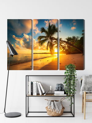 Ljuddämpande tavla - Tropical beach in punta