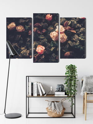 Ljuddämpande tavla - Pastel roses in vintage style