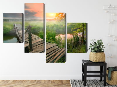 Ljuddämpande tavla - Meadow at dawn