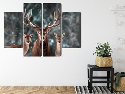 Ljuddämpande tavla - A deer and two does