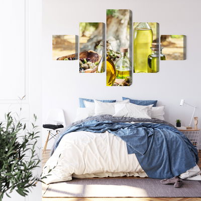 Ljuddämpande tavla - Oil bottles