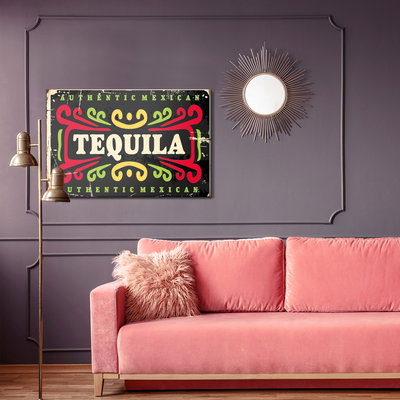 Akoestisch schilderij - Colorful vintage lettering