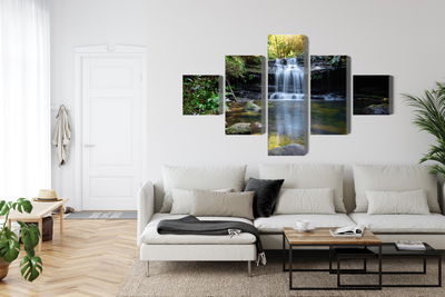 Ljuddämpande tavla - A waterfall in the bush