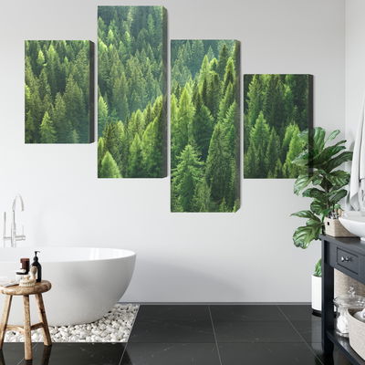 Ljuddämpande tavla - The green of the forest