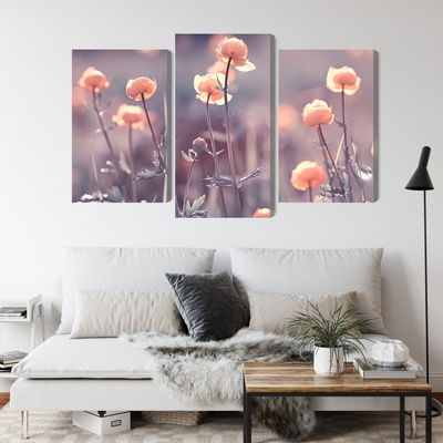 Ljuddämpande tavla - Spring 3d flowers