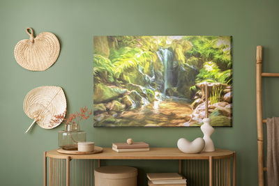 Ljuddämpande tavla - A waterfall in the jungle