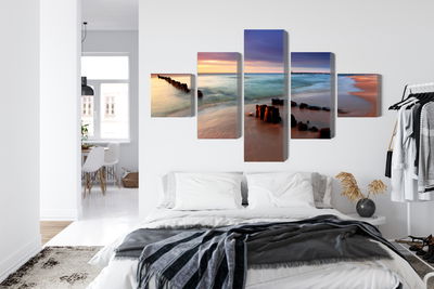 Ljuddämpande tavla - Sunrise over the baltic sea