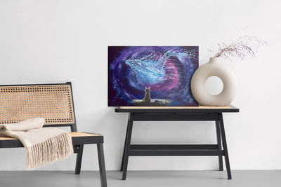 Ljuddämpande tavla - Cat on the background