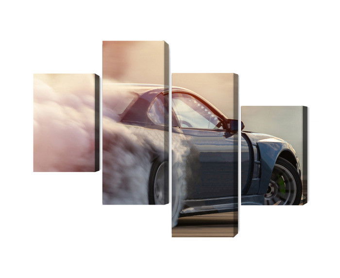 Ljuddämpande tavla - Sports car in a cloud