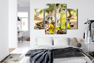 Ljuddämpande tavla - Oil bottles