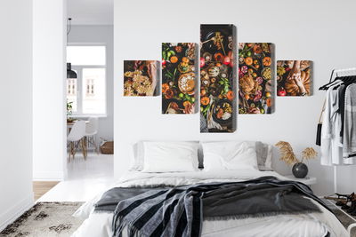 Ljuddämpande tavla - The table was set abundantly