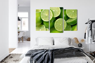 Ljuddämpande tavla - Lime halves