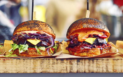 Ljuddämpande tavla - Vegan burgers