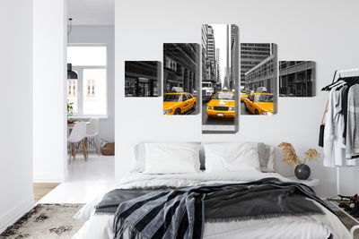 Ljuddämpande tavla - Yellow taxis in New York city