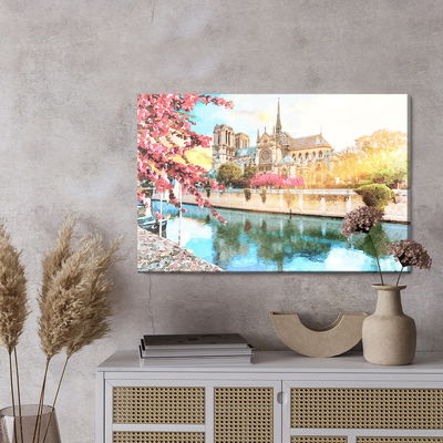 Ljuddämpande tavla - Notre dame cathedral painted