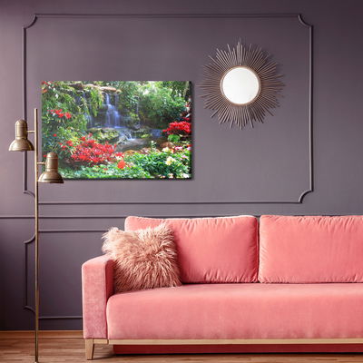 Ljuddämpande tavla - Waterfall in a tropical