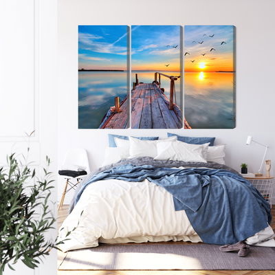 Ljuddämpande tavla - West by the lake