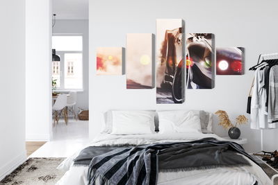 Ljuddämpande tavla - Black drifting 3d car