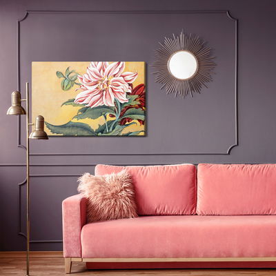 Ljuddämpande tavla - Peonies with leaves