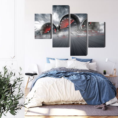 Ljuddämpande tavla - High speed car counters