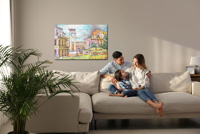 Ljuddämpande tavla - Colors of Rome