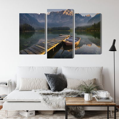 Ljuddämpande tavla - Wooden bridge over