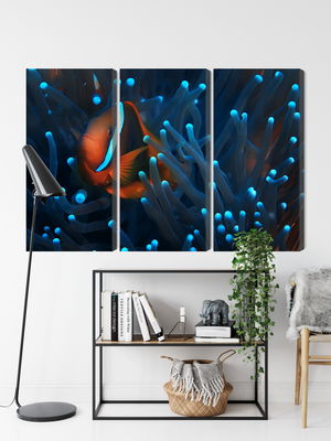 Ljuddämpande tavla - Clownfish in a 3d anemone