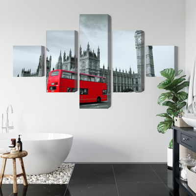 Ljuddämpande tavla - Red London bus