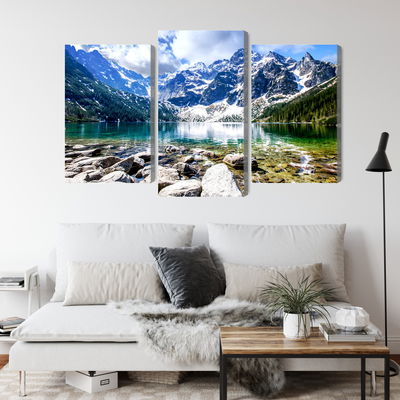 Ljuddämpande tavla - Lake morskie oko 3d