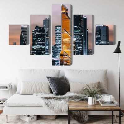 Ljuddämpande tavla - Panorama of moscow city