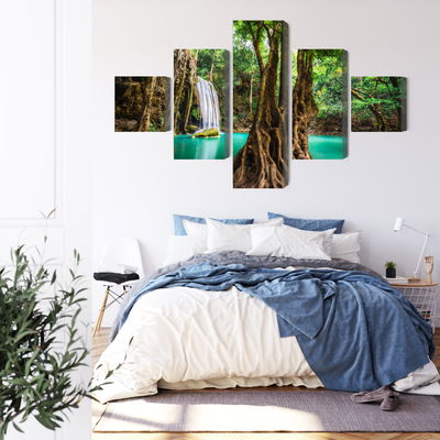 Ljuddämpande tavla - Erawan waterfalls