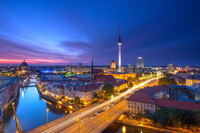 Ljuddämpande tavla - Berlin panorama at sunset
