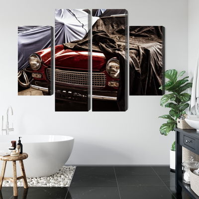 Ljuddämpande tavla - Italian retro car covered