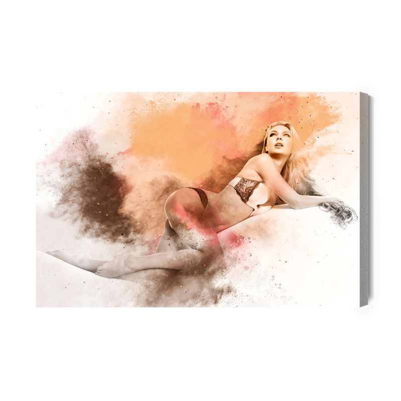 Ljuddämpande tavla - Woman in lingerie in sensual