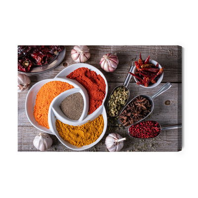 Ljuddämpande tavla - Colorful spicy spices