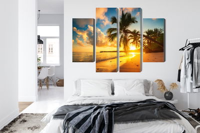 Ljuddämpande tavla - Tropical beach in punta