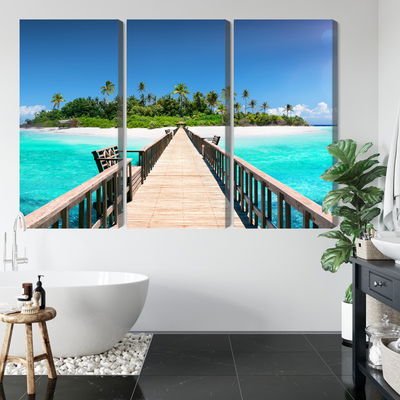 Ljuddämpande tavla - 3d pier in the maldives