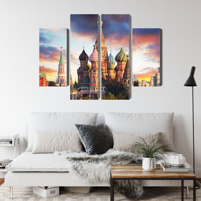 Ljuddämpande tavla - Moscow view of the red