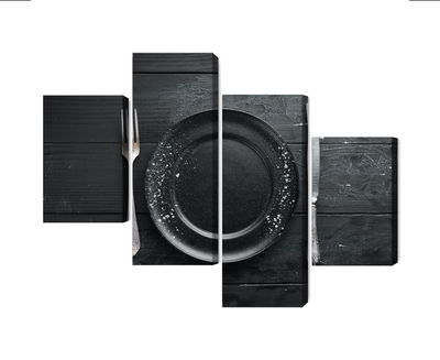 Ljuddämpande tavla - Vintage tableware