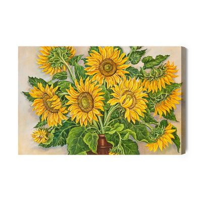 Ljuddämpande tavla - Sunflowers in a vase