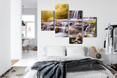 Ljuddämpande tavla - Waterfall at sunset