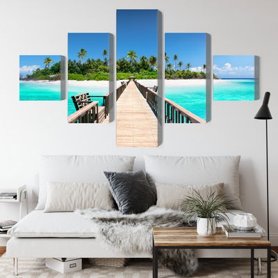 Ljuddämpande tavla - 3d pier in the maldives