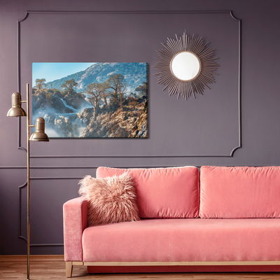 Ljuddämpande tavla - Trees at the waterfall