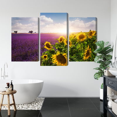 Ljuddämpande tavla - Lavender and sunflower