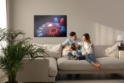 Ljuddämpande tavla - Neon game set